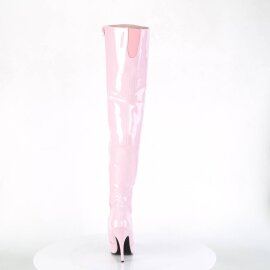 Pleaser SEDUCE-3010 Bota Alta Charol Rosa Claro EU-37 / US-7