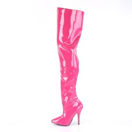 Pleaser SEDUCE-3010 Bota Alta Charol Rosa EU-40 / US-10