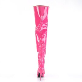 Pleaser SEDUCE-3010 Bota Alta Charol Rosa EU-39 / US-9