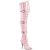 Pleaser SEDUCE-3028 Bota Alta Charol Rosa Claro EU-38 / US-8