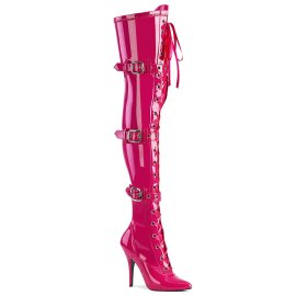 Pleaser SEDUCE-3028 Bota Alta Charol Rosa EU-37 / US-7