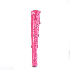 Pleaser SEDUCE-3028 Bota Alta Charol Rosa EU-37 / US-7