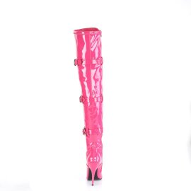 Pleaser SEDUCE-3028 Bota Alta Charol Rosa EU-37 / US-7