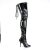 Pleaser SEDUCE-3063 Bota Alta Charol Negro EU-37 / US-7