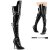 Pleaser SEDUCE-3080 Bota Alta Charol Negro EU-37 / US-7