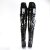 Pleaser SEDUCE-3080 Bota Alta Charol Negro EU-37 / US-7
