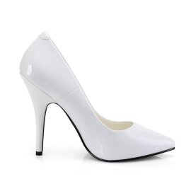 Pleaser SEDUCE-420 Tacones Charol Blanco EU-42 / US-12
