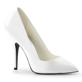Pleaser SEDUCE-420 Tacones Charol Blanco EU-35 / US-5