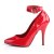 Pleaser SEDUCE-431 Tacones Charol Rojo EU-41 / US-11
