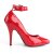 Pleaser SEDUCE-431 Tacones Charol Rojo EU-41 / US-11