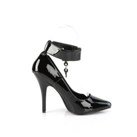 Pleaser SEDUCE-432 Tacones Charol Negro EU-37 / US-7