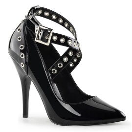Pleaser SEDUCE-443 Tacones Charol Negro EU-37 / US-7