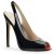 Pleaser SEXY-08 Sandalia de Tacón Charol Negro EU-35 / US-5