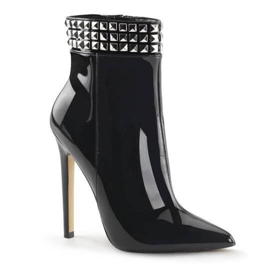 Pleaser SEXY-1006 Botín Charol Negro EU-41 / US-11