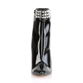 Pleaser SEXY-1006 Botín Charol Negro EU-35 / US-5