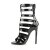 Pleaser SEXY-52 Sandalia de Tacón Charol Negro EU-38 / US-8
