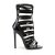 Pleaser SEXY-52 Sandalia de Tacón Charol Negro EU-38 / US-8