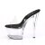 Pleaser SKY-301 Zapato Abierto Plataforma Transparente EU-40 / US-10