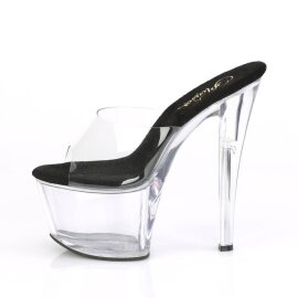 Pleaser SKY-301 Zapato Abierto Plataforma Transparente EU-38 / US-8