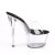 Pleaser SKY-301 Zapato Abierto Plataforma Transparente EU-38 / US-8