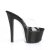 Pleaser SKY-301CRS Zapato Abierto Plataforma Negro Transparente EU-37 / US-7