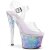 Pleaser SKY-308MC Zapato Abierto Plataforma Transparente Azul EU-39 / US-9