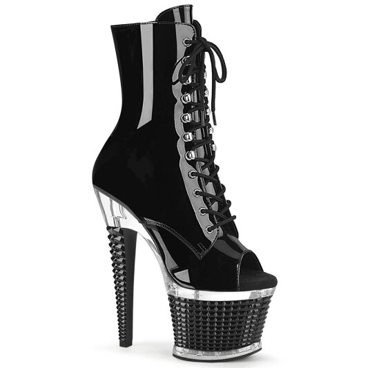 Pleaser SPECTATOR-1021 Botín Plataforma Charol Negro EU-40 / US-10