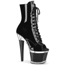 Pleaser SPECTATOR-1021 Botín Plataforma Charol Negro EU-40 / US-10