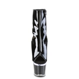 Pleaser SPECTATOR-1021 Botín Plataforma Charol Negro EU-39 / US-9