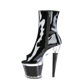Pleaser SPECTATOR-1021 Botín Plataforma Charol Negro EU-39 / US-9