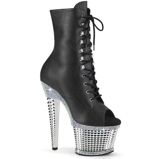 Pleaser SPECTATOR-1021RS Botín Plataforma Charol Negro EU-39 / US-9