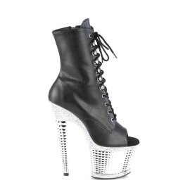 Pleaser SPECTATOR-1021RS Botín Plataforma Charol Negro EU-39 / US-9