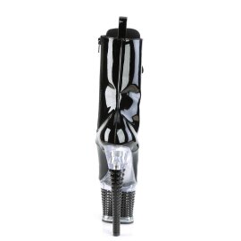 Pleaser SPECTATOR-1040 Botín Plataforma Charol Negro EU-37 / US-7