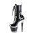 Pleaser SPECTATOR-1040 Botín Plataforma Charol Negro EU-37 / US-7
