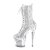 Pleaser SPECTATOR-1040G Botín Plataforma Purpurina Plata EU-37 / US-7
