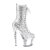 Pleaser SPECTATOR-1040G Botín Plataforma Purpurina Plata EU-37 / US-7