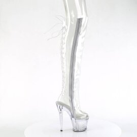 Pleaser SPECTATOR-3019C Bota Alta Plataforma Transparente EU-37 / US-7