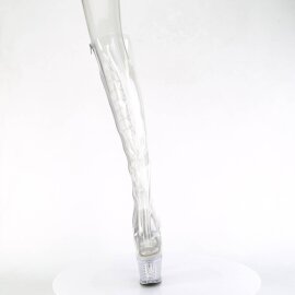 Pleaser SPECTATOR-3019C Bota Alta Plataforma Transparente...