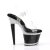 Pleaser SPECTATOR-708RS Sandalia de Tacón Plataforma Metalizado Plata EU-37 / US-7