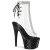 Pleaser STARDUST-1018C-2RS Botín Plataforma Negro Transparente EU-42 / US-12