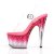 Pleaser STARDUST-708T Sandalia de Tacón Plataforma Transparente Rosa EU-40 / US-10