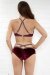 Lunalae Pantalones Cortos Sienna Tiro Bajo Magenta S