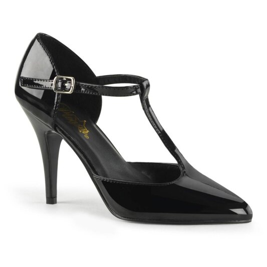 Pleaser VANITY-415 Tacones Charol Negro EU-35 / US-5