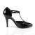 Pleaser VANITY-415 Tacones Charol Negro EU-35 / US-5