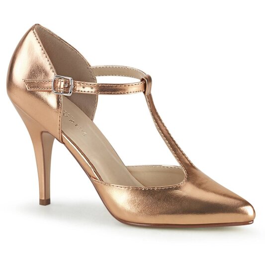 Pleaser VANITY-415 Tacones Metálico Oro Rosado Claro EU-35 / US-5