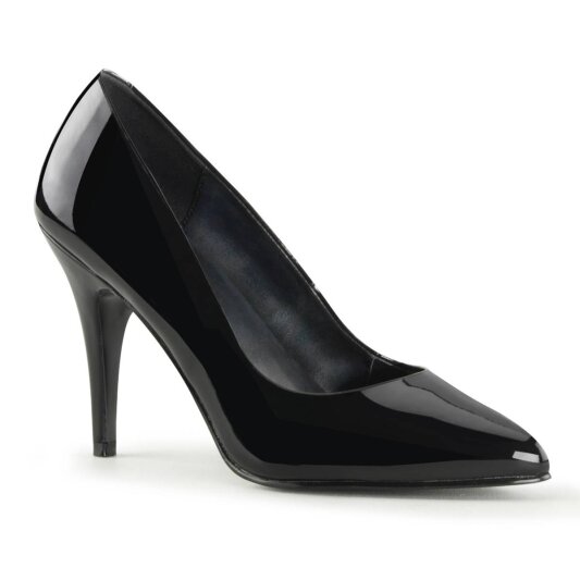 Pleaser VANITY-420 Tacones Charol Negro EU-35 / US-5