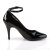 Pleaser VANITY-431 Tacones Charol Negro EU-35 / US-5