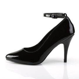Pleaser VANITY-431 Tacones Charol Negro EU-37 / US-7
