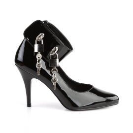 Pleaser VANITY-434 Tacones Charol Negro EU-35 / US-5