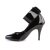 Pleaser VANITY-434 Tacones Charol Negro EU-35 / US-5